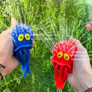 Jouet souple en forme de pieuvre, jouet de bain à pulvérisation d'eau, jouet à presser en plastique, jouet sensoriel anti-stress pour enfants garçons et filles - Product Image 4