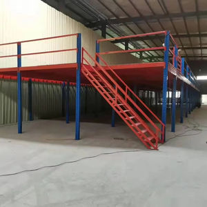 أرفف صناعية مخصصة متعددة المستويات معدنية ثقيلة الميزانين أرفف وحدات مستودع رفوف الميزانين - Product Image 1