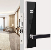 Système de serrure de porte d'hôtel intelligent avec carte RFID, sécurité renforcée, compatible portes en acier inoxydable, bois et aluminium, données de carte mémoire, WiFi direct