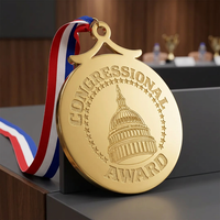 Médaille de sport gravée au laser, médaille d'or, logo personnalisé, trophée de style olympique pour cérémonie de compétition