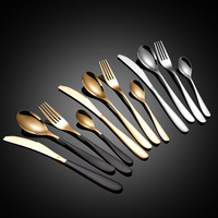 Vaisselle de mariage, ensemble cuillère et fourchette, couverts en acier inoxydable, ensemble de couverts avec boîte