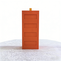 Boîte cadeau rigide en papier orange personnalisée, emballage pliable magnétique de qualité supérieure pour cosmétiques de luxe, vêtements et marchandises de marque