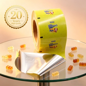 Rouleau de film en sachet pour bonbons, confiseries, snacks gommeux, vitamines, comprimés de lait et gelée, qualité alimentaire, souple, résistant à l'humidité, direct usine - Product Image 1