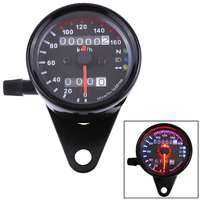 Speedometer sepeda motor Digital, Speedometer Meter Digital sepeda motor Universal dengan lampu LED