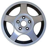 4x100 5x100 5x1143 6x1397 15x8 15 pouces 4 trous 5 trous 6 trous rotation par gravité noir jantes en alliage de voiture à face usinée en stock