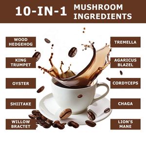 กาแฟเห็ดสำเร็จรูปแบบผง OEM ODM ผสมสารสกัดจากอัชวกันดา สำหรับผู้ใหญ่ เพิ่มพลังงาน สมาธิ กาแฟผงผสมเห็ดหลายชนิด - Product Image 5