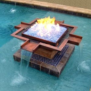 Calentador de Piscina y Brasero de Gas Natural para Exteriores - Brasero para Piscina con F - Product Image 4