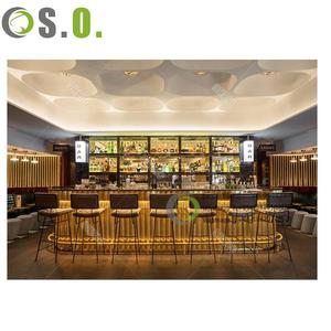 Vitrina de vino de whisky de diseño interior de madera, decoración de escaparate de exhibición de vino de <span class=keywords><strong>bar</strong></span> - Product Image 2