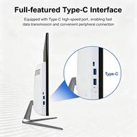 Sistem Barebone Komputer Mini Desktop 24 inci I7 8GB dengan Layar LCD I3 I5 PC All-in-One