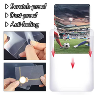 Porte-cartes en PVC transparent semi-rigide 35PT avec logo personnalisé pour les cartes de jeu TCG Poke-mon, cartes de sport, porte-cartes