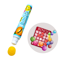 Tampons de bingo bon marché, plume éponge de 10mm, logo personnalisé à base d'eau de 20 ml, marqueur de jeu de bingo, vente en gros dans l'UE
