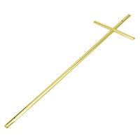 LILONG LC5027-06 Accesorios de Decoración para Tapas de Ataúdes, Cruz de Jesús Crucifixión Estilo Europeo, Metal Zamak de Alta Calidad