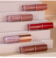 Lot de 12 rouges à lèvres crème minéraux naturels OEM, couleurs variées, effet scintillant, waterproof, brillant, non collant, non transparent, effet repulpant