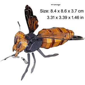 Quebra-Cabeça Metálico 3D Cromático de Inseto Mecha Mantis Escorpião Fantasma Coleção Bio-Punk Modelo DIY Brinquedo <50 Peças 5 Estrelas Estático - Product Image 6