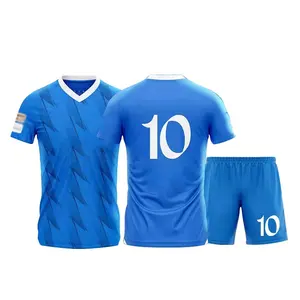 Custom Adult Sports Wear Maillot De Football Shirt Team Soccer Football Jersey Club Soccer Jersey