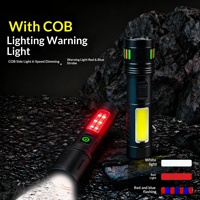 Linterna LED de Aleación de Aluminio para Camping, Resistente al Agua IP44, Recargable, Ultra Potente, Alcance de 500m, 5 Niveles de Intensidad