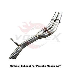 Sistema de escape Catback de acero inoxidable Vortex Sport Sound con válvula de vacío para Porsche Macan 2.0T 2014-2017 - Product Image 6