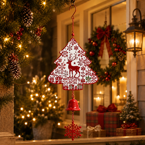 Campana a Vento Artigianale in Ferro, Decorazione Contemporanea da Appendere per Esterni, Giardino e Casa, Antiruggine, Durevole, Proiezione Ramadan, Vendita all'Ingrosso - Product Image 1