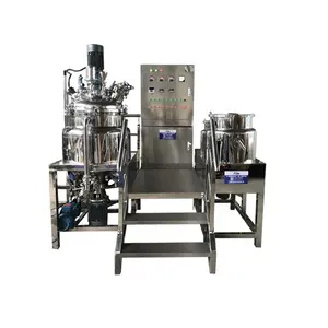 Manufacturer Plant 100L 300L Cosmetic Cream Vacuum Homogenizer Emulsifying Face Cream Mixer And Lotion Making Machine