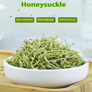 Thé de fleurs de chèvrefeuille séchées naturelles Jin Yin Hua, tisane chinoise Lonicera Japonica, thé amincissant, traitement brut, conditionné en bouteilles - Product Image 2