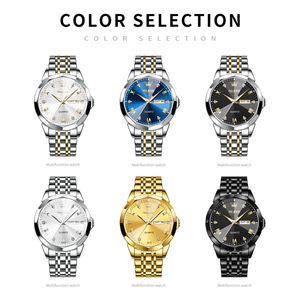   Montre de luxe pour homme avec logo OEM personnalisé 9931, montre classique en acier, étanche, lumineuse, à quartz - Product Image 6