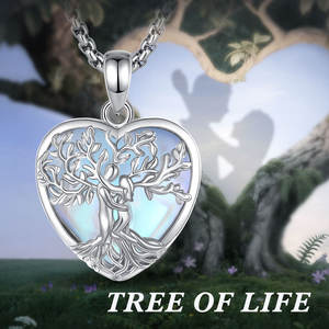 Merryshine cura ametista albero della vita collana Vintage cristallo cuore energia naturale ametista albero in filigrana - Product Image 4