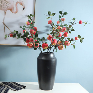 Árbol frutal de imitación y hierba premaceta, decoración del hogar, plantas frutales artificiales con Árbol frutal de plástico para decoraciones de interiores - Product Image 3