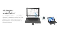 Aptop 12,2 Inch 2 en 1 abablet aptop Wen 11 Notebook omomputer ITH 1/2D arcode Canner para UA A