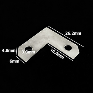 Support d'angle en métal en forme de L, 1 mm, galvanisé à chaud, pour la fixation des cadres de portes et de fenêtres - Product Image 5