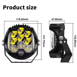 <span class=keywords><strong>Led</strong></span> 5inch 7inch làm việc Đèn pha bên Shooter tại chỗ lũ Combo off-road lái xe đèn sương mù đèn cho xe Jeep xe tải ATV SUV thuyền - Product Image 2
