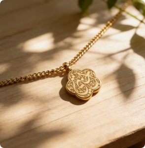 गहने स्टेनलेस स्टील फैशन इस्लैमिक गहने मेरी बहन हार नई डिजाइन कस्टम थोक मूल्य - Product Image 3