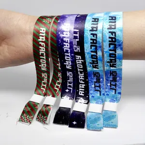 Dệt dây đeo cổ tay cho lễ hội mới tốt nhất thiết kế armband Quà tặng khuyến mãi Bracelet với khóa in đầy đủ màu sắc