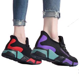 Mujer barato transpirable personalizado Homme calcetín caminar zapatos deportivos señoras <span class=keywords><strong>cuña</strong></span> zapatillas ligeras zapatos de estilo para caminar - Product Image 6
