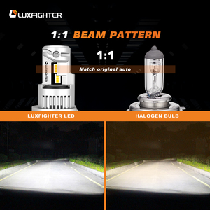 LUXFIGHTER Usine Vente en Gros Q16 H1 <span class=keywords><strong>H3</strong></span> H4 H7 H11 100W 8000LM 6000k Double Direct LED Phares Ampoules Pour Voiture Auto Camion - Product Image 2