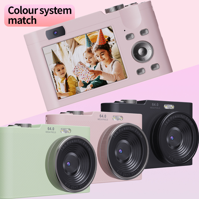 Retro Vintage Outdoor Pocket Digital Camera with SD Memory Card New Design