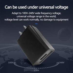 Chất lượng cao duy nhất USB tường sạc 10W chúng tôi cắm 5V2A Power Adapter du lịch kích thước điện thoại di động sạc OTP/opv bảo vệ điện - Product Image 4