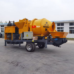 Bomba mezcladora de hormigón móvil Bomba de hormigón de motor diésel CON MEZCLADOR PARA proyecto de construcción - Product Image 5