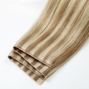 Luxsea Hair - Extensiones de Cabello Humano Ruso 100% Virgen, Trama Invisible <span class=keywords><strong>XO</strong></span>, Trama de Piel, Trama de Mariposa con Orificios - Product Image 1