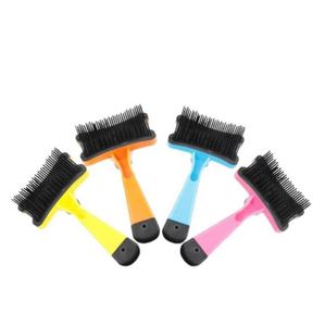 Deshedding Tool Massage Cleaning Slicker Hair Removal Animal Grooming Cat <b>Pet</b> Dog Comb <b>Brush</b> - Product Image 1