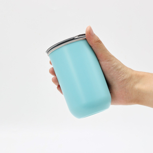 Couche intérieure en acier inoxydable minimaliste sans BPA et tasse à café extérieure en PP pour un usage quotidien - Product Image 6