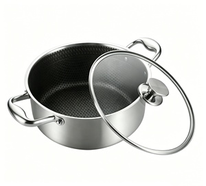 <span class=keywords><strong>Casserole</strong></span> en acier inoxydable 304 à 3 couches, antiadhésive, sans PFOS/PFOA, pour cuisinière à <span class=keywords><strong>induction</strong></span>/four/lave-vaisselle - Product Image 1
