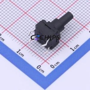 TS-1012A-A175B3-D2 Tactile Switch Through hole Component (THT)-4P,8x8mm Switch Single Pole Single Throw Round Button 2.5N 8mm - Product Image 2