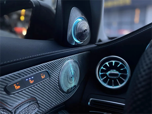 Tweeter Girevole 3D per Interni Auto, Altoparlante con Bocchette d'Aria Anteriori e Posteriori e Luce d'Ambiente per Mercedes-Benz Classe C W205 GLC <span class=keywords><strong>X253</strong></span> - Product Image 5