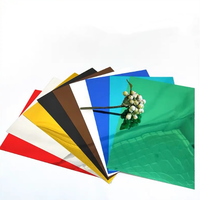 4ft x 8ft feuille acrylique PMMA plaque transparente acrylique laser miroir dégradé couleur conseil bâtiment publicité