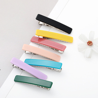 LOGO PERSONNALISÉ 3000+ COULEURS Barrettes Rectangulaires pour Enfants Filles Bébés Pinces Latérales Épingles à Cheveux Accessoires Cheveux Acrylique Ins 820001