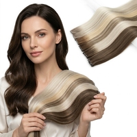 Leshine Meilleures ventes Extensions de cheveux humains 100% vierges double tirage, trame invisible sans couture