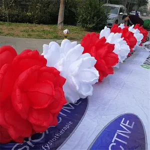 Cadena de flores hinchable led de la india para decoración de bodas