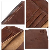 Porte-passeport en cuir véritable anti-RFID, plusieurs emplacements pour cartes, portefeuille de voyage vintage en cuir de vachette avec fermeture magnétique