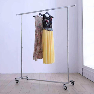 Chrome Metal <strong>Hanging</strong> Movable <strong>Display</strong> <strong>Racks</strong> Clothes Store Shelving Removable Clothing <strong>Display</strong> <strong>Rack</strong> - Product Image 6