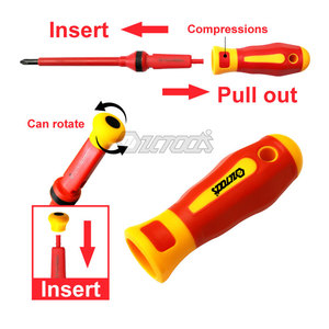 Qixin Nhà Máy Tùy Chỉnh Bán Buôn 12Pcs Chrome Vanadium Thép Cách Điện Thợ Điện Tay Công Cụ Vde <span class=keywords><strong>Screwdriver</strong></span> <span class=keywords><strong>Set</strong></span> - Product Image 4